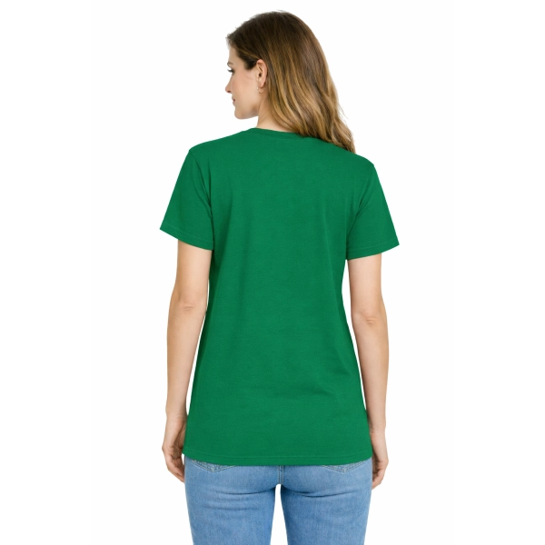 Damska koszulka T-shirt 100% miękka bawełna zielona roz. M